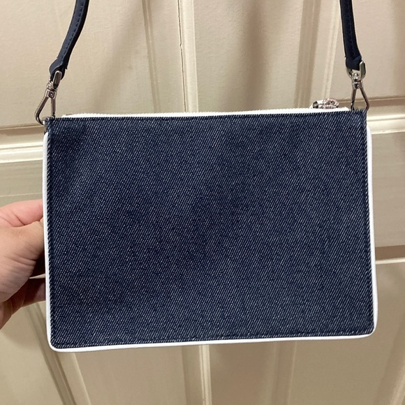 NWOT Kate Spade White Denim Crossbody Purse Bag - Picture 14 of 16